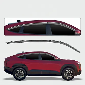 Galio Chrome Line Door Visor for Mahindra XEV 9E 2025 Onwards