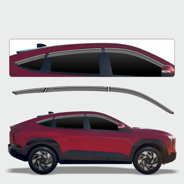 Galio Chrome Line Door Visor for Mahindra XEV 9E 2025 Onwards