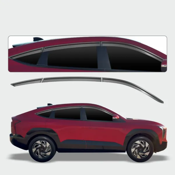 Galio Black Door Visor for Mahindra XEV 9E 2025 Onwards Galio Black Door Visor for Mahindra XEV 9E 2025 Onwards