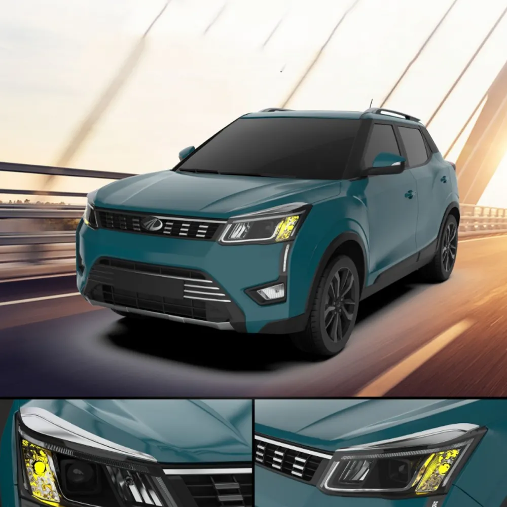 Galio Mahindra XUV 300 2019 Onwards Head Lamp Chrome Garnish