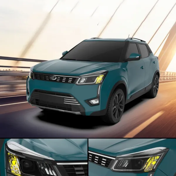 Galio Mahindra XUV 300 2019 Onwards Head Lamp Chrome Garnish