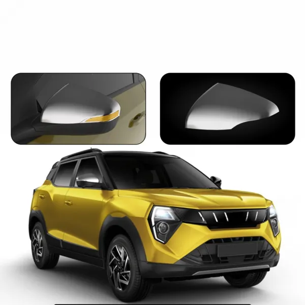Galio ORVM Mirror Chrome Cover for Mahindra XUV 3XO 2024 Onwards - With Indicator Cut Galio ORVM Mirror Chrome Cover for Mahindra XUV 3XO 2024 Onwards - With Indicator Cut