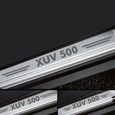 Galio Stainless Steel Door Sill Guards for Mahindra XUV 500 2012 Onwards Galio Stainless Steel Door Sill Guards for Mahindra XUV 500 2012 Onwards