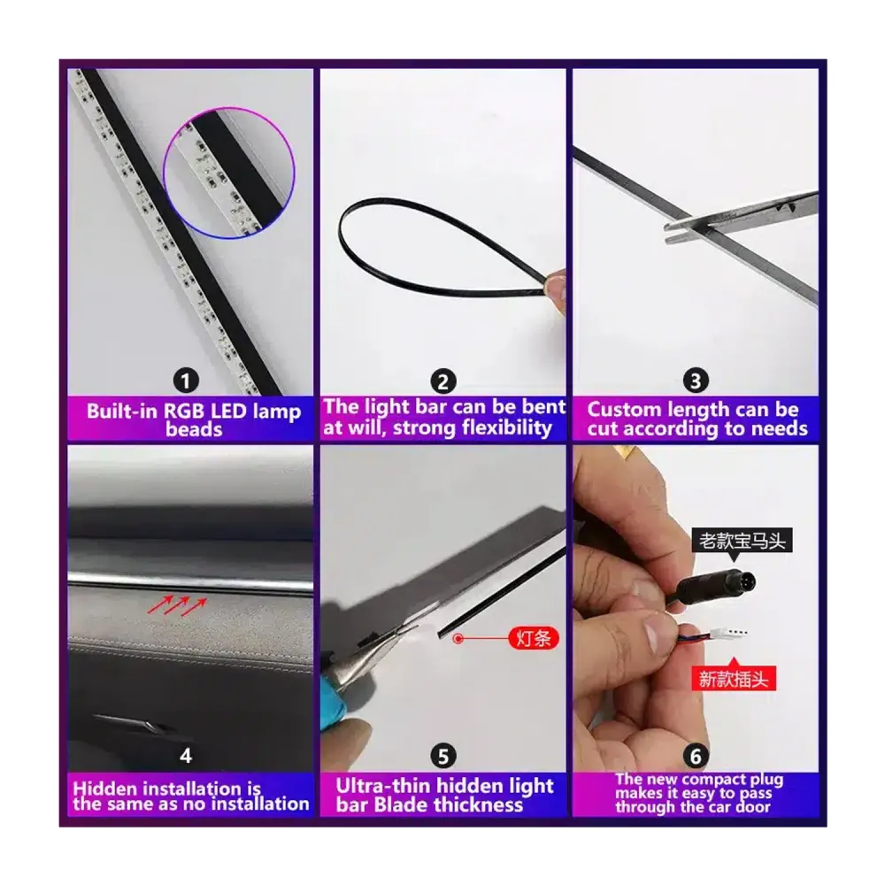 Cardi OEM Type Ambient Atmosphere Interior LED Lights for Mahindra XUV 700 2021 Onwards - 22 Pieces