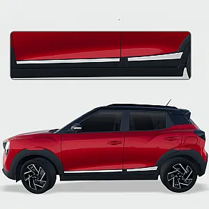 GFX Body Side Moulding Chrome for Mahindra XUV 3XO 2024 Onwards GFX Body Side Moulding Chrome for Mahindra XUV 3XO 2024 Onwards