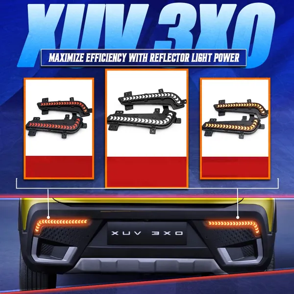 LED Reflector Lights for Mahindra XUV 3XO 2024 Onwards LED Reflector Lights for Mahindra XUV 3XO 2024 Onwards