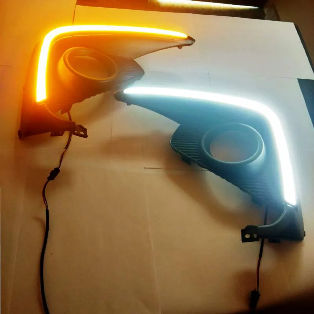 Maruti Ertiga 2018 Onwards LED DRL Day Time Running Light with Matrix Turn Signal (Set of 2Pcs.)