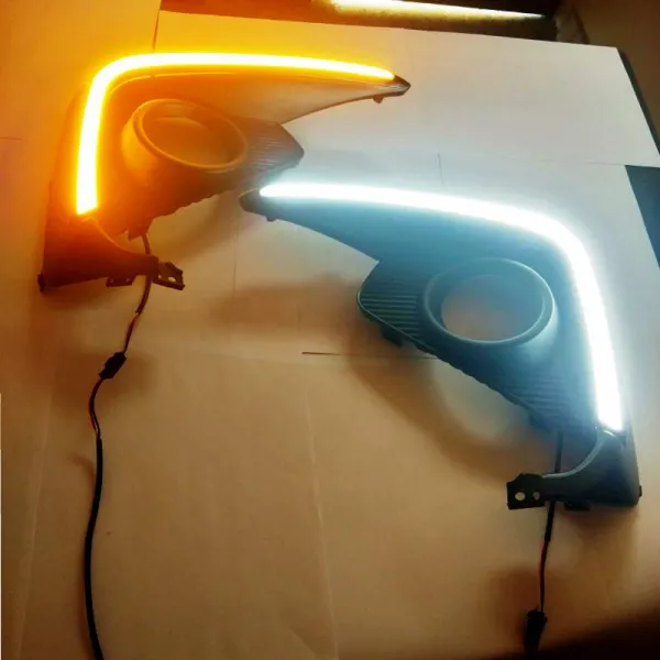 Maruti Ertiga 2018 Onwards LED DRL Day Time Running Light with Matrix Turn Signal (Set of 2Pcs.)