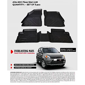 Carhatke TPU Premium LongLife Floor Mats for Maruti Suzuki Alto 800 2012 Onwards