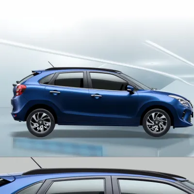 Galio Maruti Suzuki Baleno 2015 - 2021 ABS Roof Rail Black - Set of 2