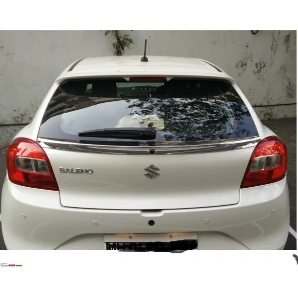 Rear Dicky Chrome Spoiler for Maruti Suzuki Baleno 2015-2022 Rear Dicky Chrome Spoiler for Maruti Suzuki Baleno 2015-2022