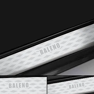 Galio Stainless Steel Door Sill Guards for Maruti Suzuki Baleno 2015 Onwards