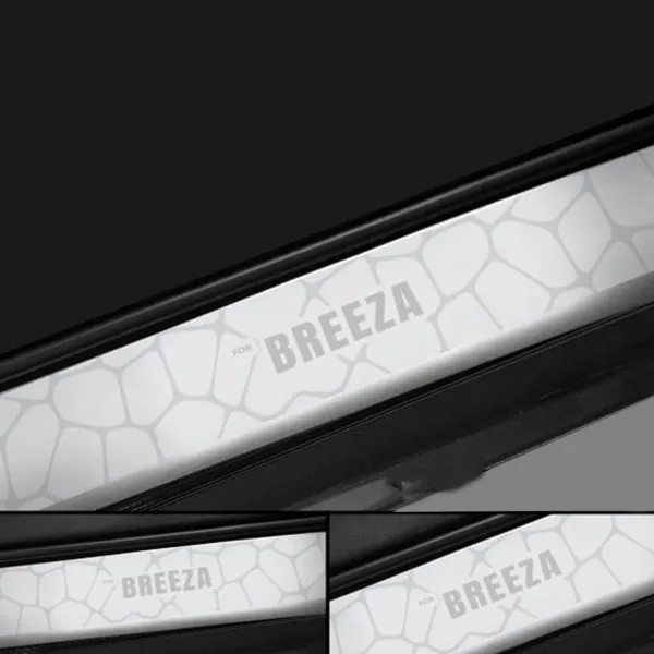 Galio Stainless Steel Door Sill Guards for Maruti Suzuki Brezza 2016 Onwards Galio Stainless Steel Door Sill Guards for Maruti Suzuki Brezza 2016 Onwards