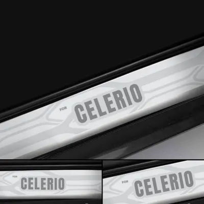 Galio Stainless Steel Door Sill Guards for Maruti Suzuki Celerio 2014 Onwards Galio Stainless Steel Door Sill Guards for Maruti Suzuki Celerio 2014 Onwards