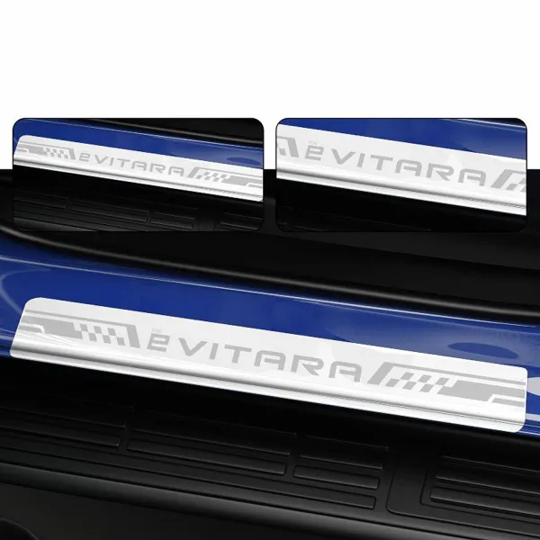 Galio Stainless Steel Door Sill Guards for Maruti Suzuki E Vitara 2026 Onwards Galio Stainless Steel Door Sill Guards for Maruti Suzuki E Vitara 2026 Onwards
