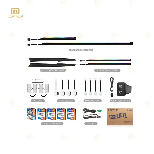 Cardi D19 OEM Ambient  Lights for Maruti Suzuki Ertiga 2018 Onwards - 18 Pieces