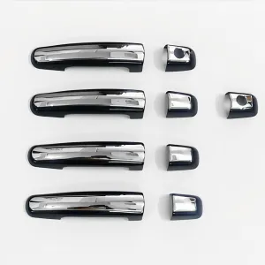 Cnleague Black with Chrome Door Handle Cover for Brezza, Victoris, Grand Vitara, Hyryder, Swift Old, Swift Dzire Old, Ritz, SX4, Ertiga Old, Celerio, Ignis