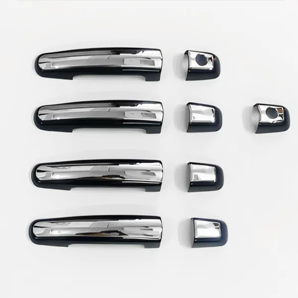 Cnleague Black with Chrome Door Handle Cover for Brezza, Victoris, Grand Vitara, Hyryder, New Swift, Swift Old, Swift Dzire Old, Ritz, SX4, Ertiga Old, Celerio, Ignis Cnleague Black with Chrome Door Handle Cover for Brezza, Victoris, Grand Vitara, Hyryder, New Swift, Swift Old, Swift Dzire Old, Ritz, SX4, Ertiga Old, Celerio, Ignis