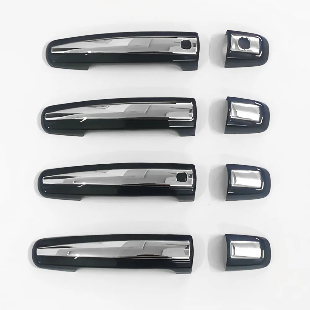 Cnleague Black with Chrome Door Handle Cover for Brezza, Victoris, Grand Vitara, Hyryder, Swift Old, Swift Dzire Old, Ritz, SX4, Ertiga Old, Celerio, Ignis