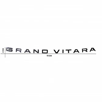 Cnleague Grand Vitara Logo 3D Black Letter Emblem
