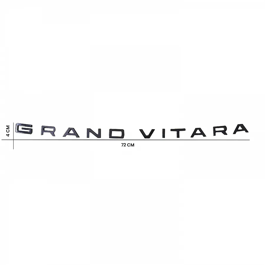 Cnleague Grand Vitara Logo 3D Black Letter Emblem