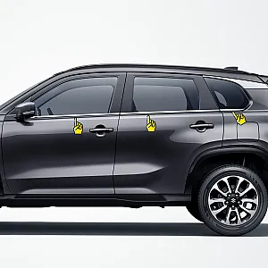 Cnleague Lower Window Chrome Garnish for Maruti Suzuki Grand Vitara 2022 Onwards 