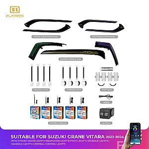 Cardi D19 OEM Ambient  Lights for Maruti Suzuki Grand Vitara 2022 Onwards - 19 Pieces