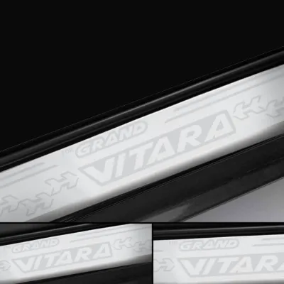 Galio Maruti Suzuki Grand Vitara 2022 Onwards Satinless Steel Sill Plate Guards Galio Maruti Suzuki Grand Vitara 2022 Onwards Satinless Steel Sill Plate Guards