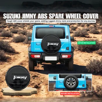 Stepney Cover For Maruti Suzuki Jimny 2023 Onwards - Glossy Black Color