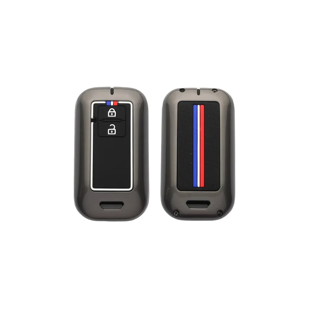 Metal key Cover For Baleno, Jimny, Grand Vitara, XL6, Swift, Brezza, Celerio, Ignis, Ertiga, Dzire, Fronx, Rumion, Hyryder, Taisor, Glanza - SZK-C2
