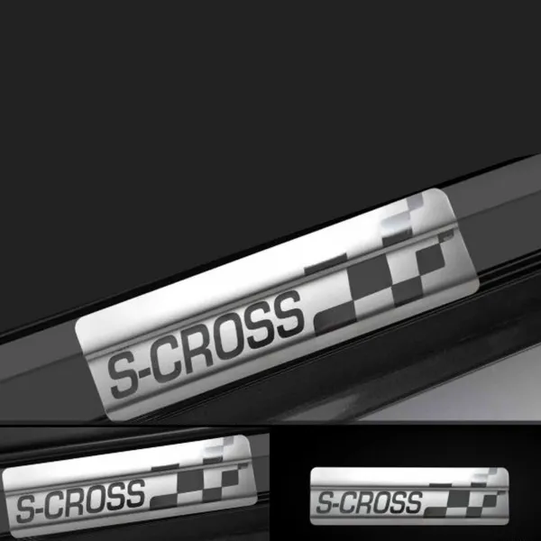 Galio Stainless Steel Door Sill Guards for Maruti Suzuki S-Cross 2017 Onwards Galio Stainless Steel Door Sill Guards for Maruti Suzuki S-Cross 2017 Onwards