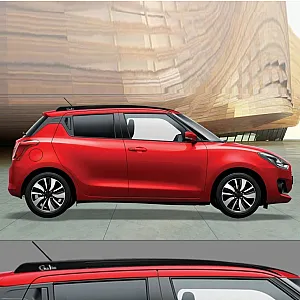 Galio Glossy Black Roof Rails for Maruti Suzuki Swift 2018-24