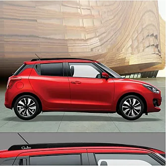 Galio Glossy Black Roof Rails for Maruti Suzuki Swift 2018-24