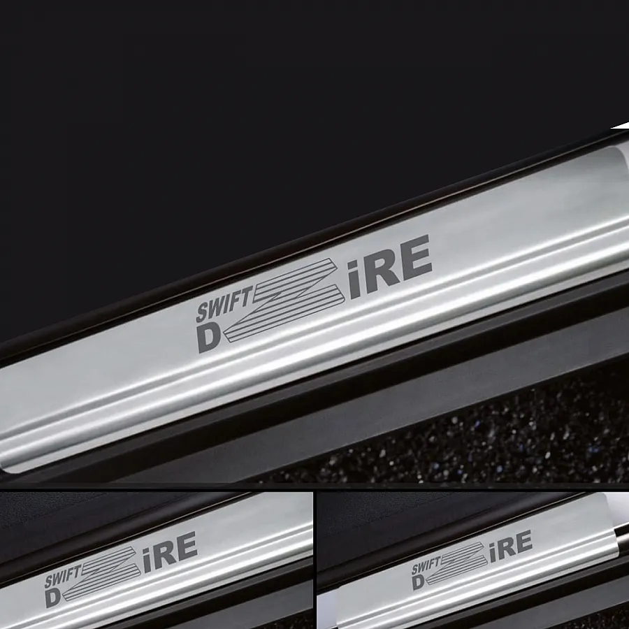 Galio Stainless Steel Door Sill Guards for Maruti Suzuki Swift Dzire 2012-2017 Galio Stainless Steel Door Sill Guards for Maruti Suzuki Swift Dzire 2012-2017