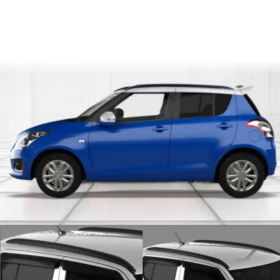 Roof Rails for Maruti Suzuki Swift 2011-2017 - Matte Black Roof Rails for Maruti Suzuki Swift 2011-2017 - Matte Black