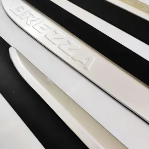 Maruti Vitara Brezza Door Side Cladding Set (Black & Silver)