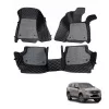 Ford New Endeavour Premium Diamond Pattern 7D Car Floor Mats (Set of 4, Black and Beige) Ford New Endeavour Premium Diamond Pattern 7D Car Floor Mats (Set of 4, Black and Beige)