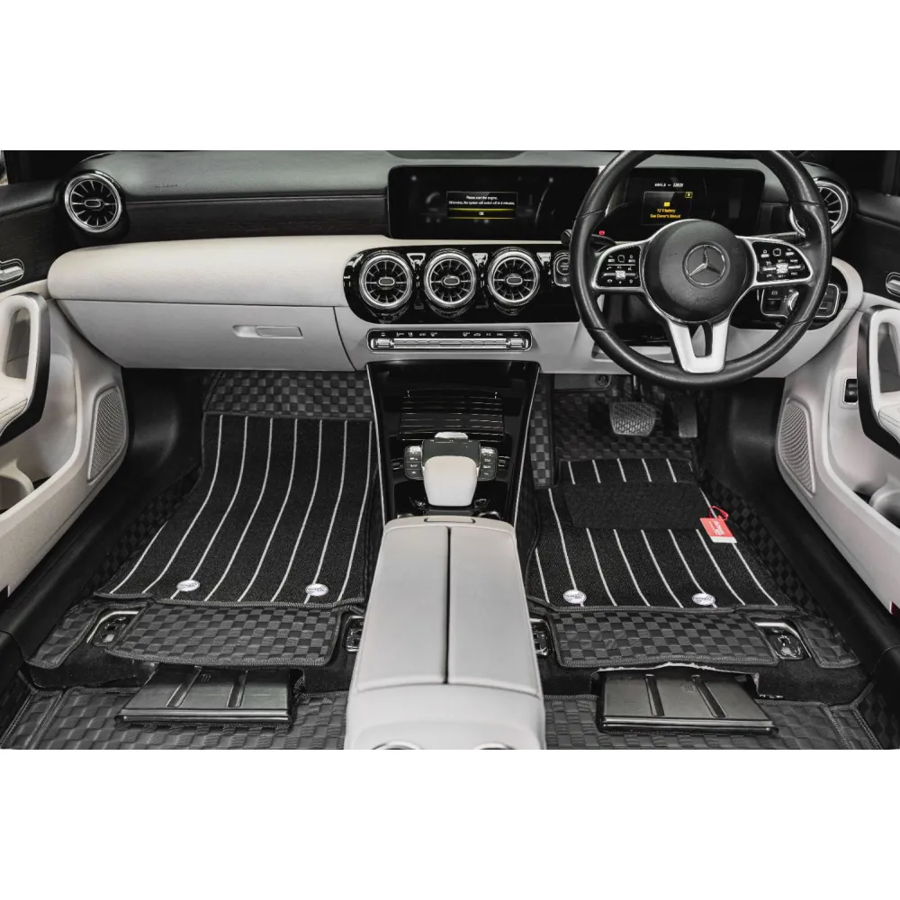Luxury Florino Floor Mats for BMW 3 Series 2020 Onwards - Black Color