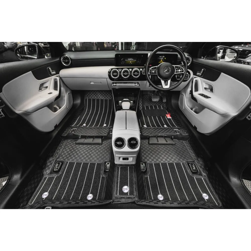 Luxury Florino Floor Mats for BMW 3 Series 2020 Onwards - Black Color