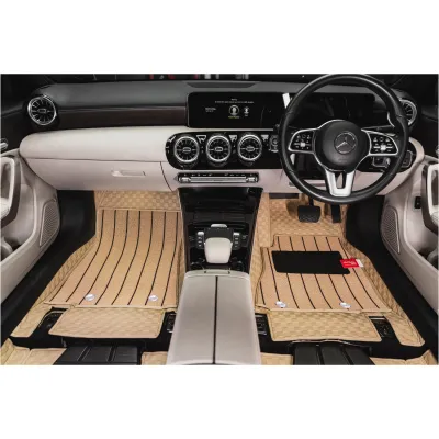 Luxury Florino Floor Mats for Audi A4 2016 Onwards - Beige Color