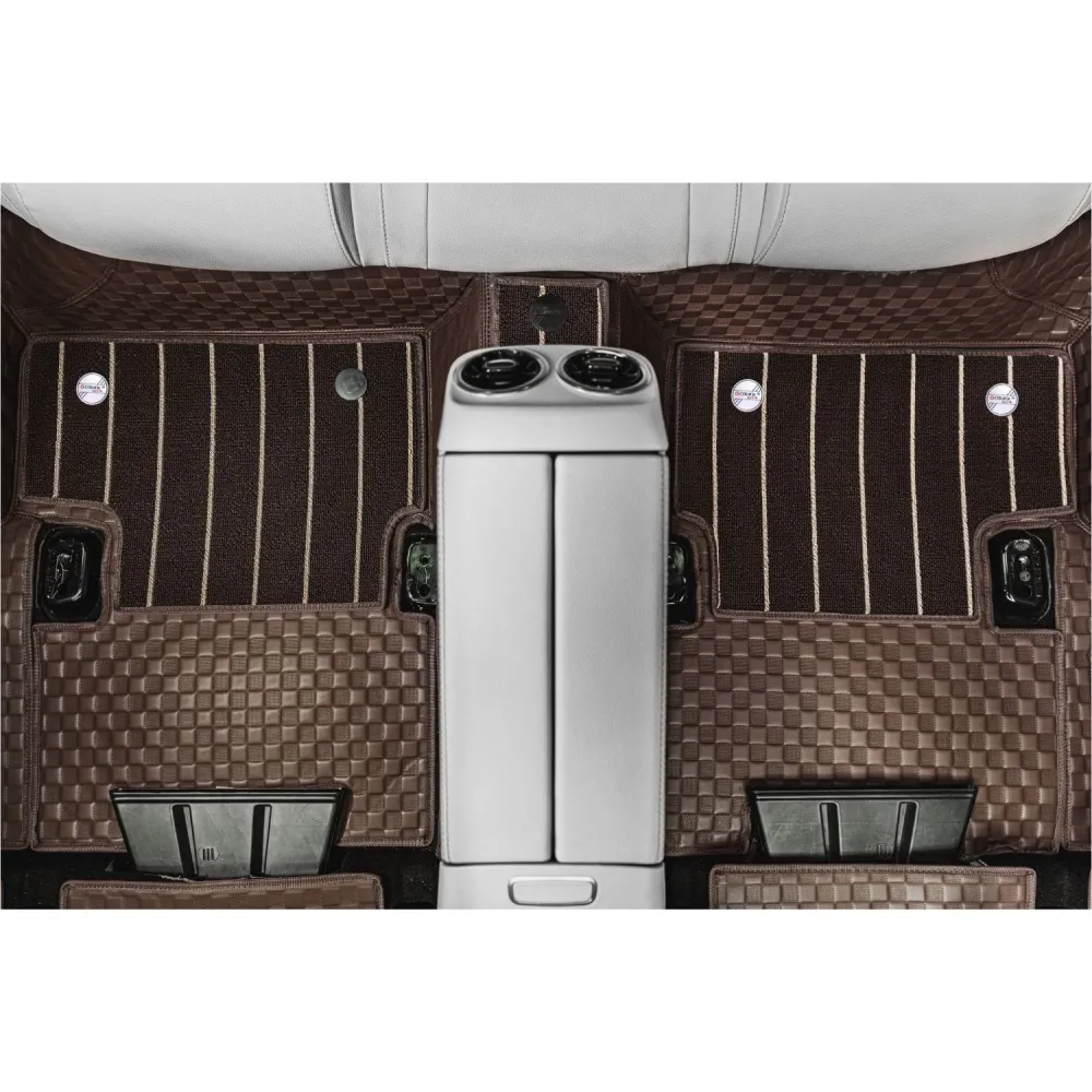Luxury Florino Floor Mats for BMW 3 Series 2020 Onwards - Brown Color