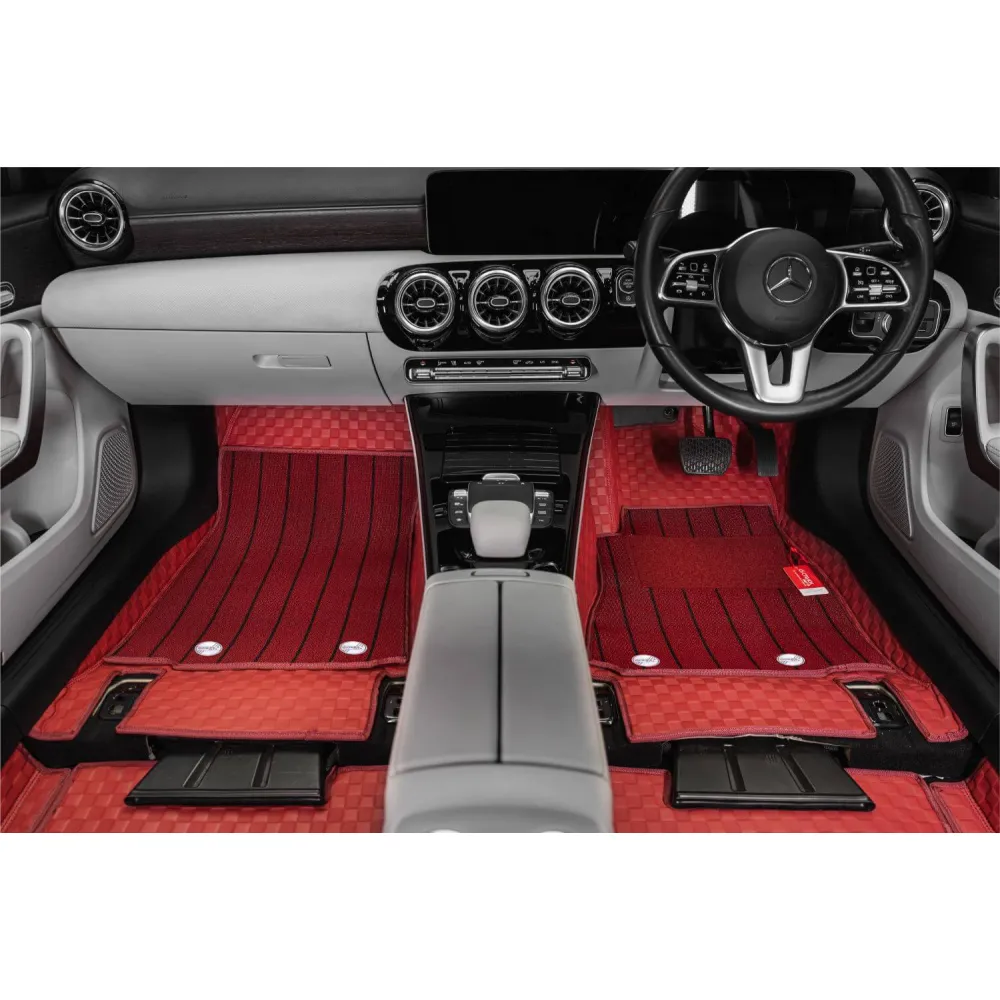 Luxury Florino Floor Mats for BMW 3 Series 2020 Onwards - Wine Color