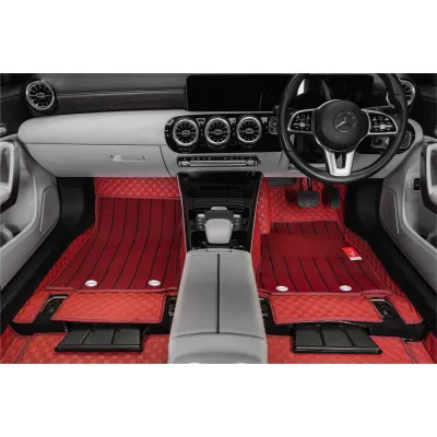 Luxury Florino Floor Mats for Audi A6 2012-2018 - Wine Color Luxury Florino Floor Mats for Audi A6 2012-2018 - Wine Color