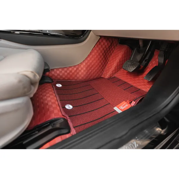 Luxury Florino Floor Mats for Audi A6 2012-2018 - Wine Color
