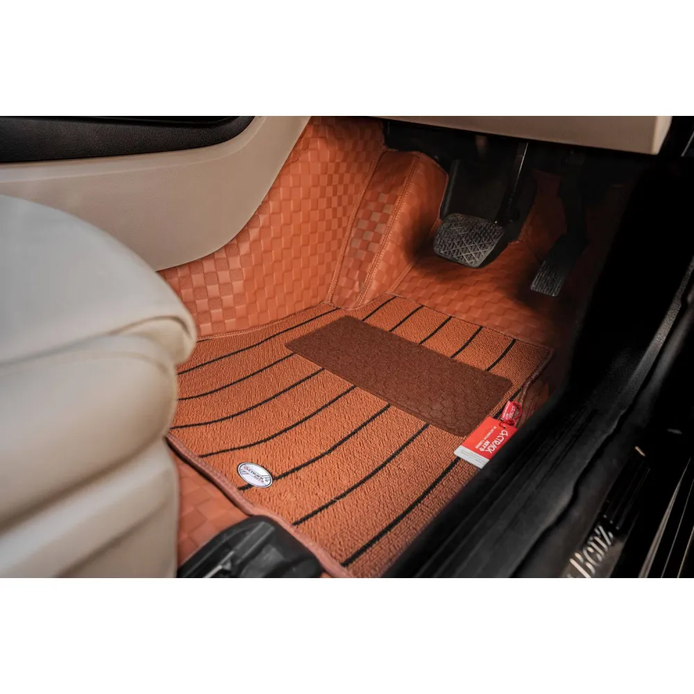 Luxury Florino Floor Mats for BMW 3 Series 2020 Onwards - Tan Color