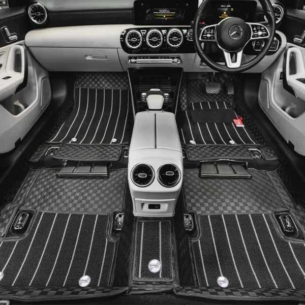 Luxury Florino Floor Mats for BMW 3 Series 2011-2019 - Black Color Luxury Florino Floor Mats for BMW 3 Series 2011-2019 - Black Color
