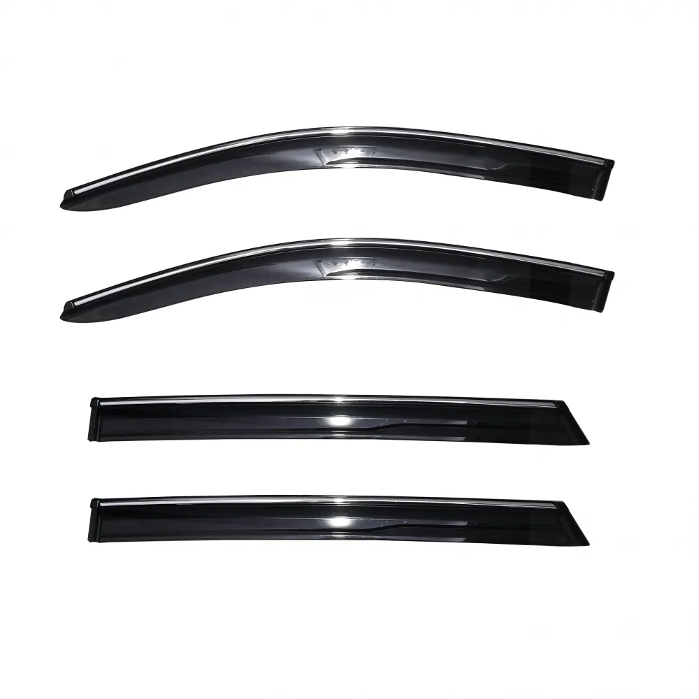 Galio MG Hector 2019 Onwards Window Door Visor with Chrome Line