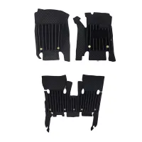 Black Luxury Florino Floor Mats for MG Hector 2019 Onwards
