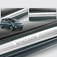 Galio Stainless Steel Door Sill Guards for MG Windsor 2024 Onwards Galio Stainless Steel Door Sill Guards for MG Windsor 2024 Onwards