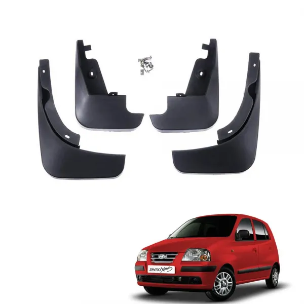 Hyundai Santro Xing Techo Best Quality O.E Type Mudflap (Set Of 4Pcs.)